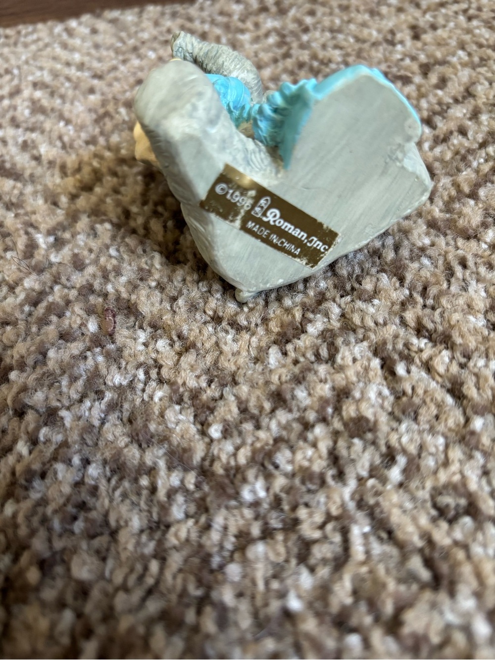 1996 Roman Inc “Forget Me Knots” Elephant Figurine with Blue Phone - Picture 4 of 5